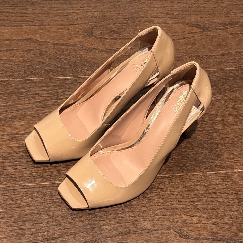 Vince Camuto Women’s Dark Blush Soft Patent Heels Size 9